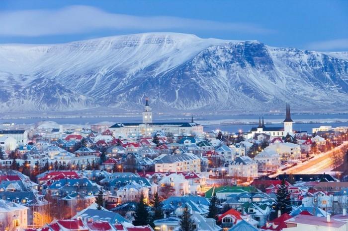 islanti maisema talvi