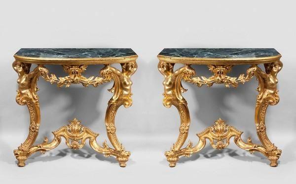 italialaiset huonekalut kultaiset sohvapöydät jalusta