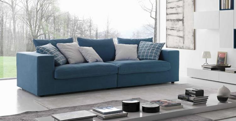 italialainen sohva italialaiset design -huonekalut olohuoneen sohva sininen