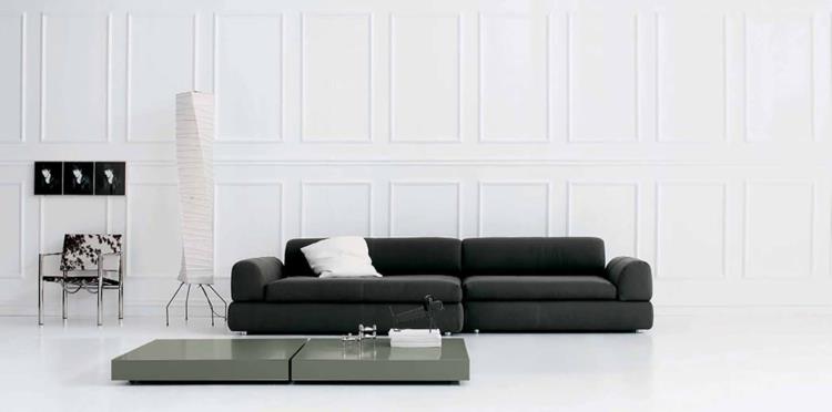 italialaiset sohvat italialaiset design -huonekalut olohuoneen sohva musta