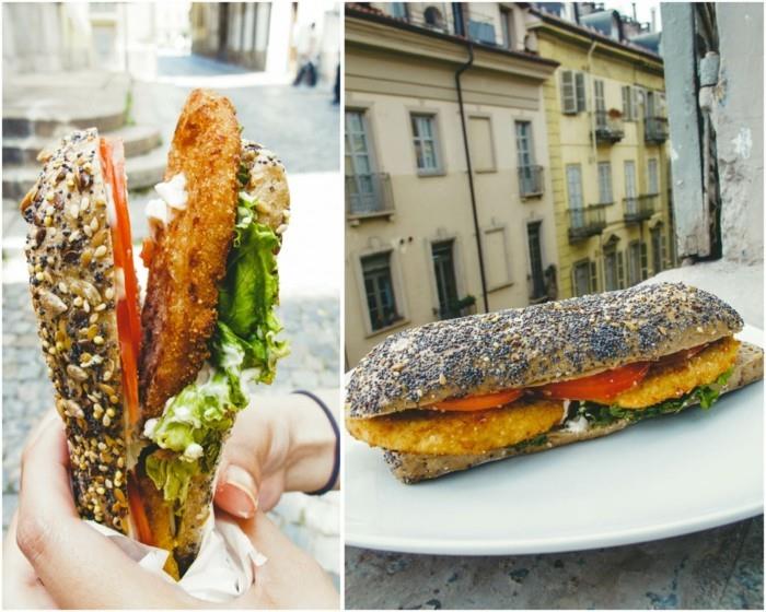 matkustaa Italiaan vegaaniruokaa voileipä terve universo vegano