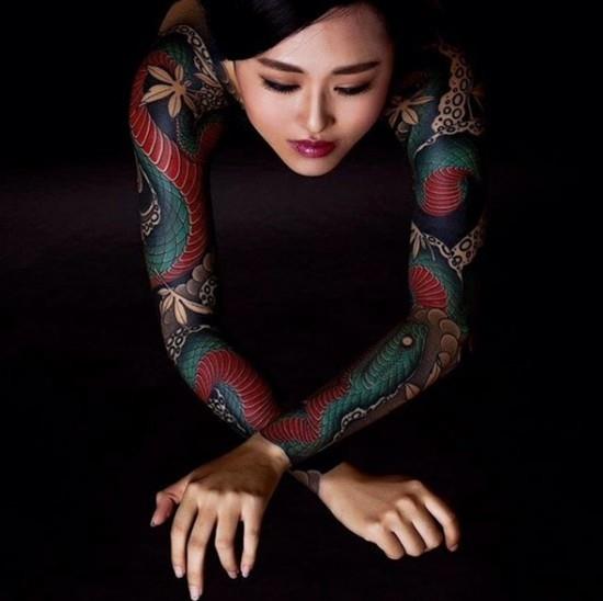 japanilaiset koko hihan tatuointiideat naisille