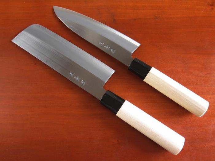 Keittiöveitsi Nakiri Santoku hiilestä ja teräksestä japanilainen kokin veitsisarja nakiri santoku hiiliteräs