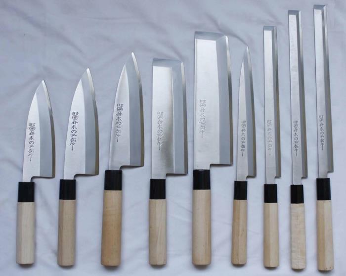 japanilaisen kokin veitsi keittiöveitsisarjatesti