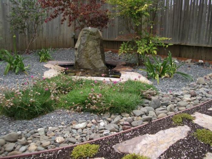 japanilainen puutarha maisemointi kivillä aasialainen tyyli