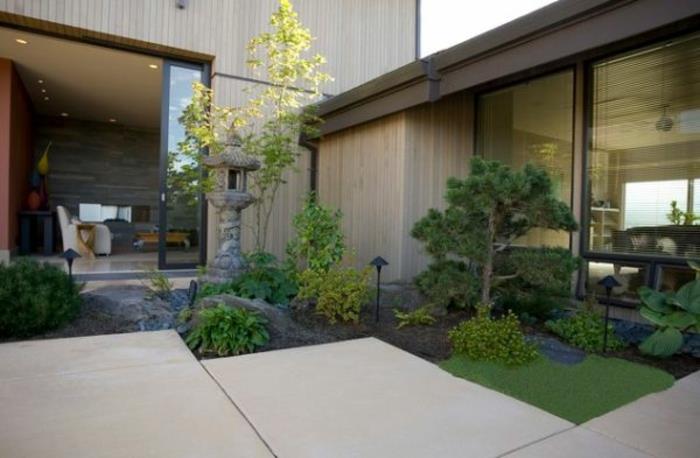 japanilainen puutarha moderni puutarhasuunnittelu piha japanilainen tyyli