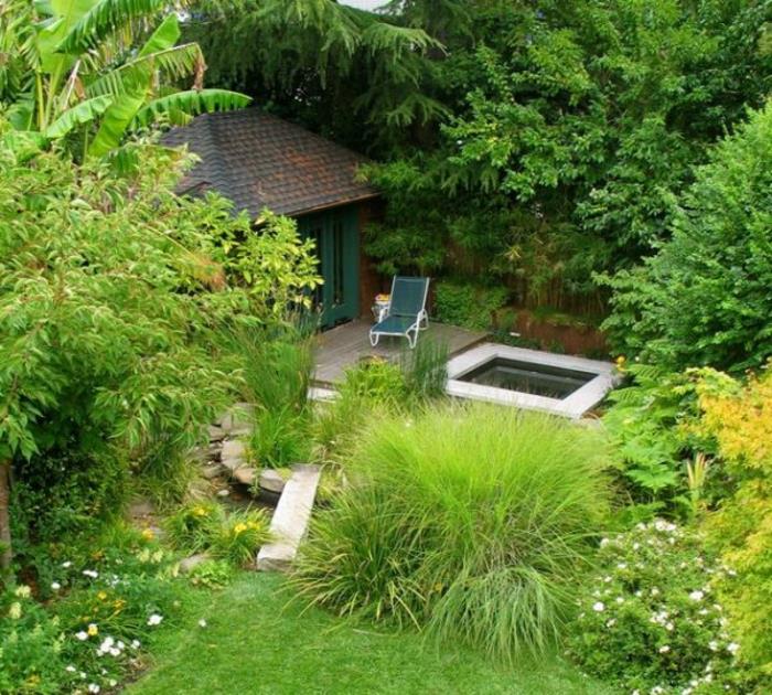 japanilainen puutarha moderni puutarhasuunnittelu japanilaiseen tyyliin