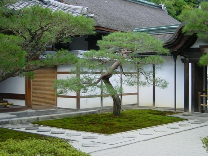 japanilainen puutarha puutarhavaja kivi laatat kiviä