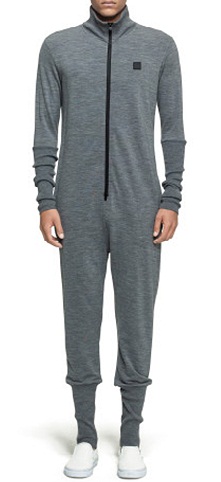 Merino Jumpsuit Grey Melange