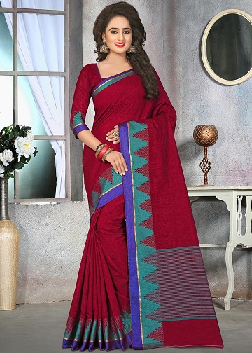 Bløde Jute Sarees