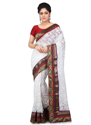 Jute Net Saree