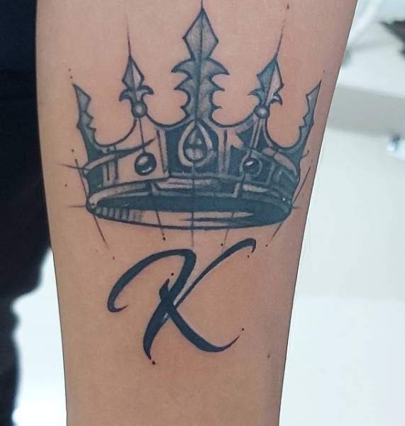 K brev med krone