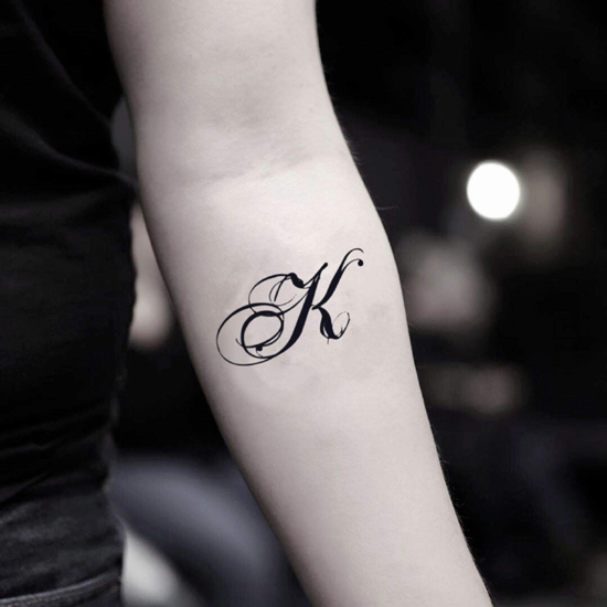 Glossy K Design Tattoo