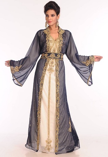 Marokkansk Kaftan Georgette kjole