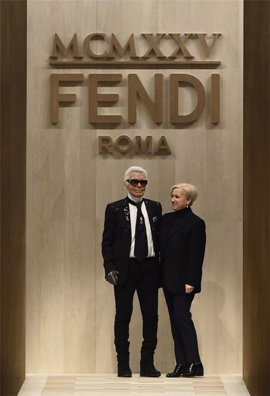 karl lagerfeld fendi -mainonta