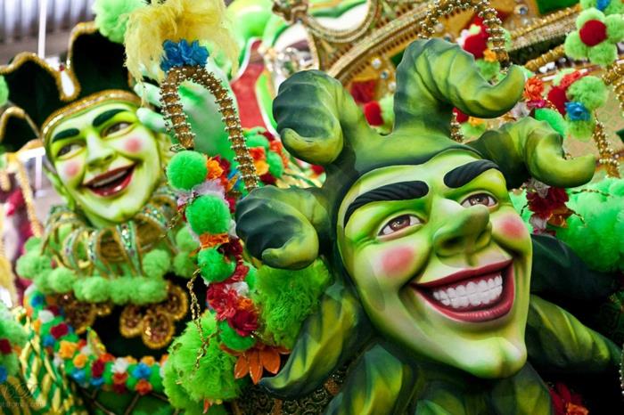 karnevaalipuvut karnevaalipuvut logo Kölnin klovnit hölmöt puvut karnevaaliparaatti vihreät kasvot