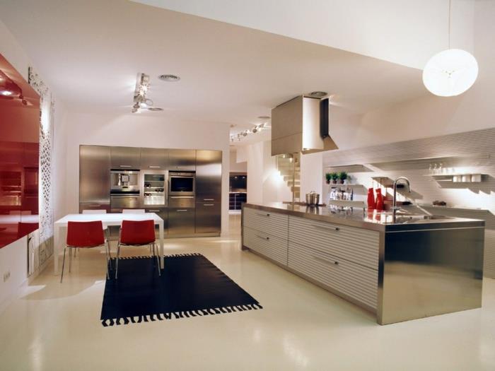 keittiön valaistus punaiset elementit musta matto keittiön valaistus musta matto punainen elementtejä