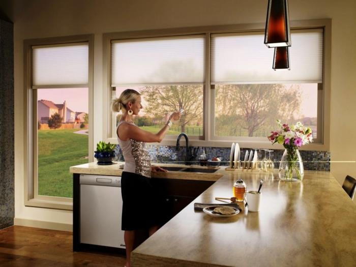 keittiöikkunan ikkunaluukut automaattinen älykäs kaukosäädin