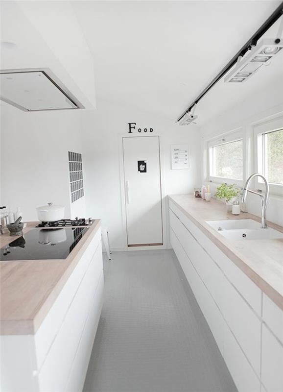 keittiön suunnittelu pieni keittiön suunnittelu minimalistinen valkoinen trendi keittiö nykyinen