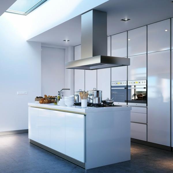 keittiösaari suunnittelee minimalistisen keittiön lohkon