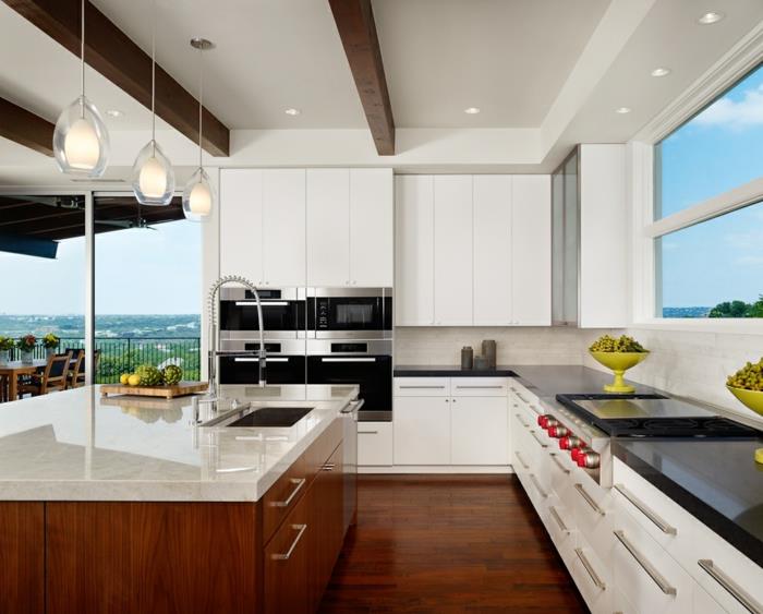 tilava keittiö keittiö saari riippuvalaisimet kattovalaisimet keittiölamput tilava keittiö keittiösaari riippuvalaisimet