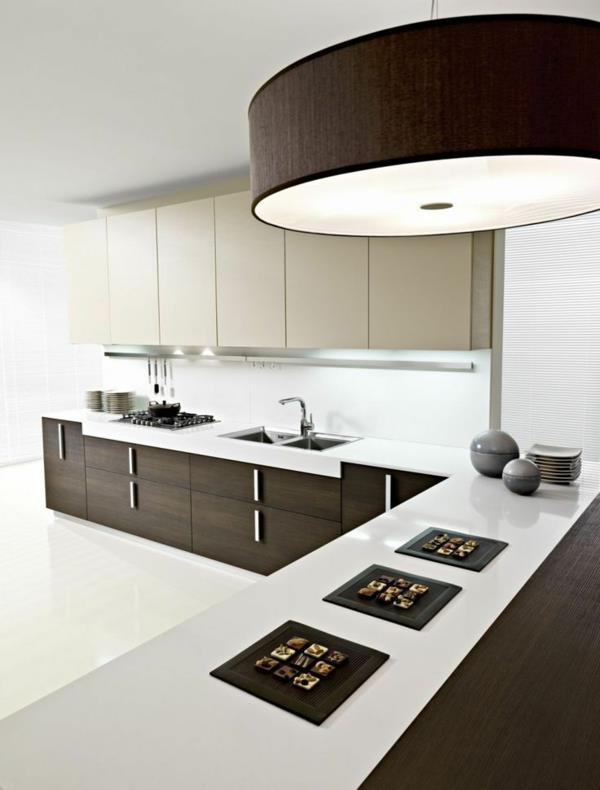 keittiön valaistus moderni design katto led musta