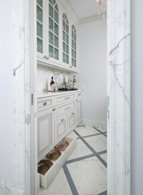 keittiöratkaisut lisää säilytystilaa yksinkertainen ja tyylikäs marmorilla