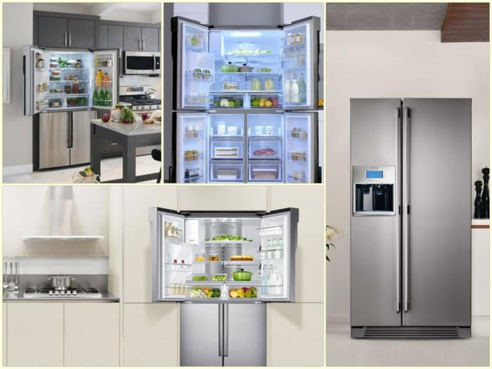 keittiökalusteet suuret modernit jääkaapit pakastimella tai ilman