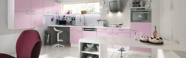 levitä liimakalvo keittiön kaappeihin herkissä vaaleanpunaisissa keittiön rintamissa