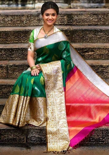 Keerthi Suresh i Silk Saree