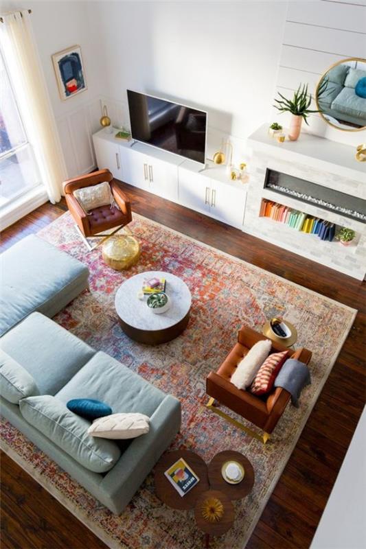 Kilim itämainen matto elävä trendi 2018 deco -trendit