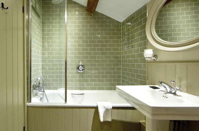keraamiset laatat kylpyhuoneen seinän suunnitteluideoita vihreä