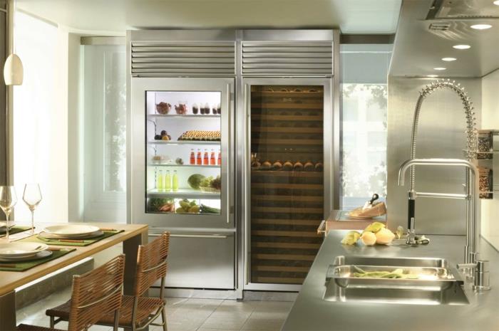jääkaapit moderni muotoilu käytännön keittiöideoita