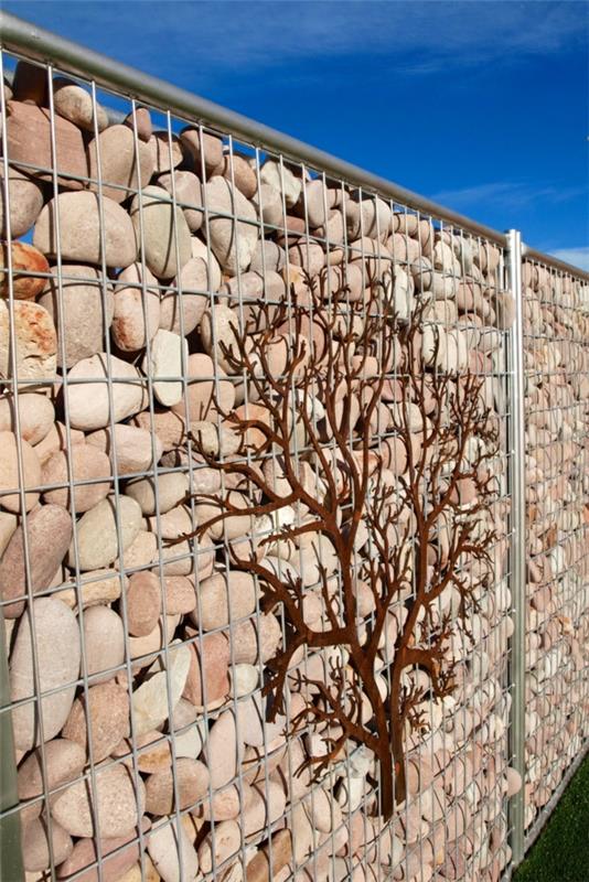kivet gabion rakentaa koriste puu