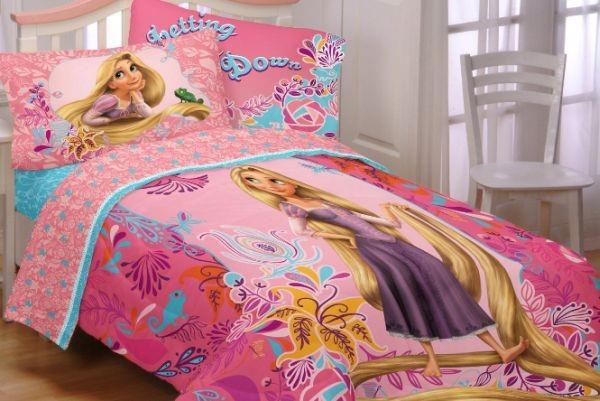 lasten vuodevaatteet design tyttö idea rapunzel