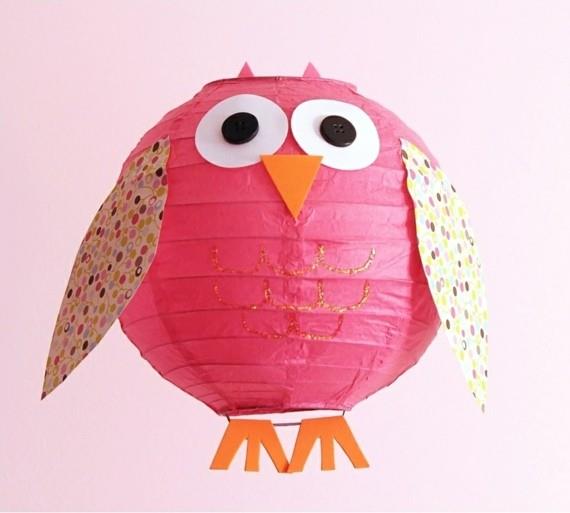 helpot lyhdyt tekevät pöllö DIY -paperilyhdyt