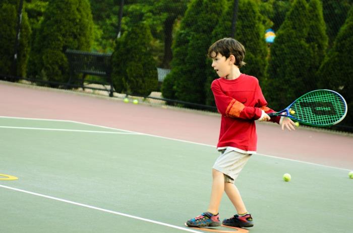 lapset urheilu tennis juna poika leikkii elämäntapa