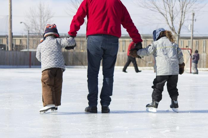 lasten urheilu talviurheilu luistelu perhe