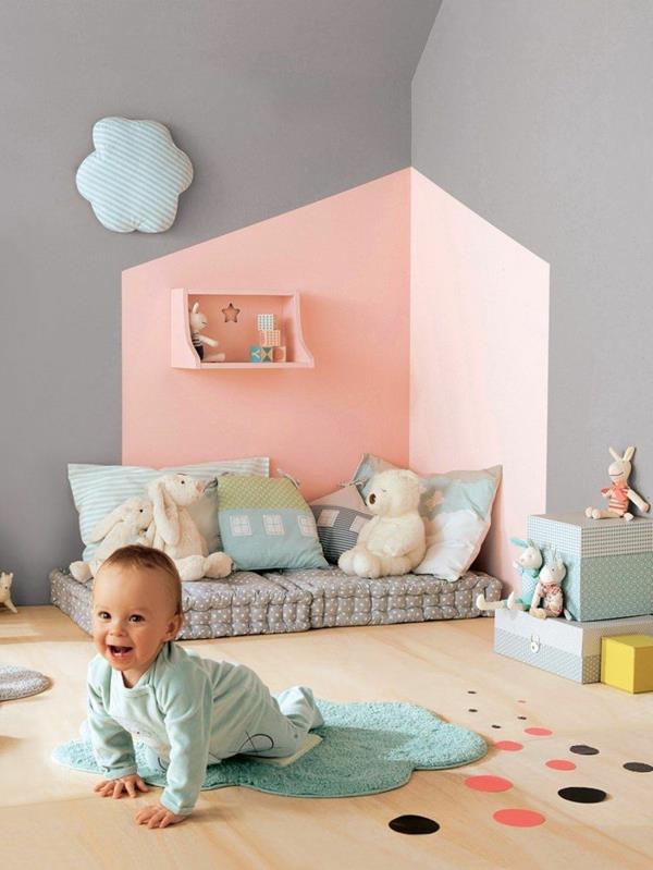 lastenhuone sisustaa vauvan huoneen lelut matto