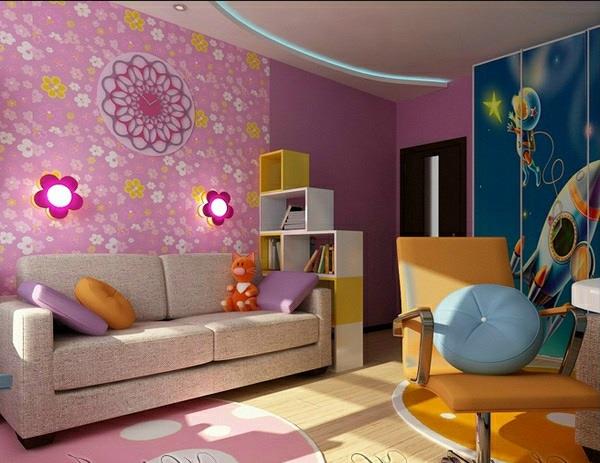 lastenhuoneen suunnitteluideoita deco -tyttöjen suunnitteluun