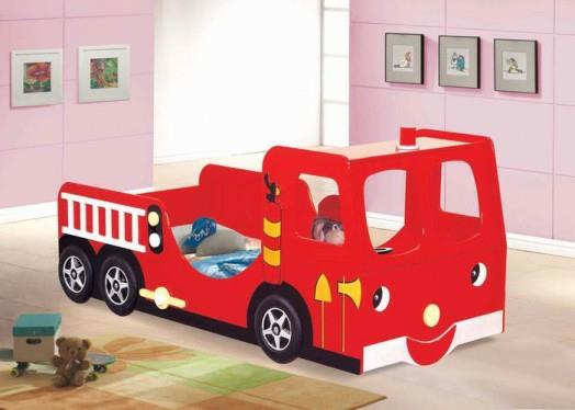 lastenhuoneen suunnittelu pojan sänky auton palokunta