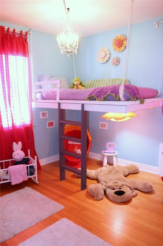 lastenhuone parvi sänky tyttöhuoneen suunnitteluideoita