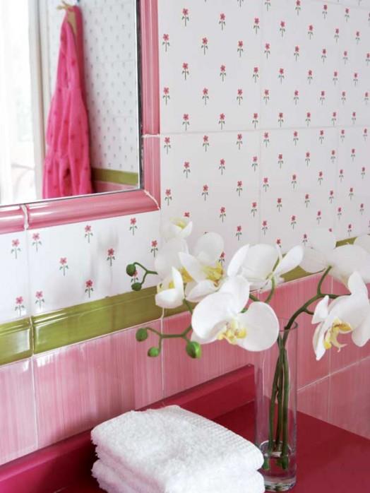lastenhuoneen ideoita vaaleanpunainen söpö makea kylpyhuoneen peili