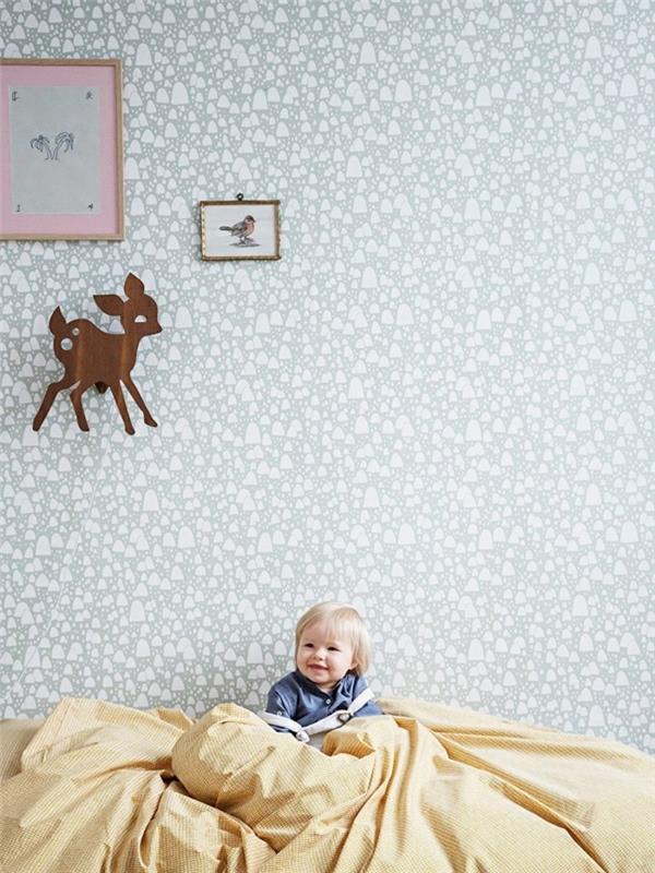 Skandinavian perustamat lastenhuoneen seinävalaisimet tammen pojan huone minun hirvivalaisin