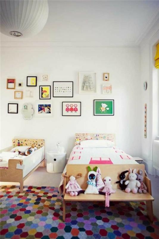 lastenhuoneen matto lastenhuoneen sisustus värillinen matto kuusikulmio
