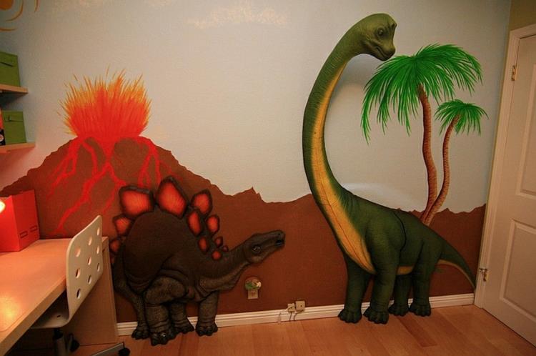 lastenhuone eläimet seinä tarra 3d dinosaurus seinä koristella