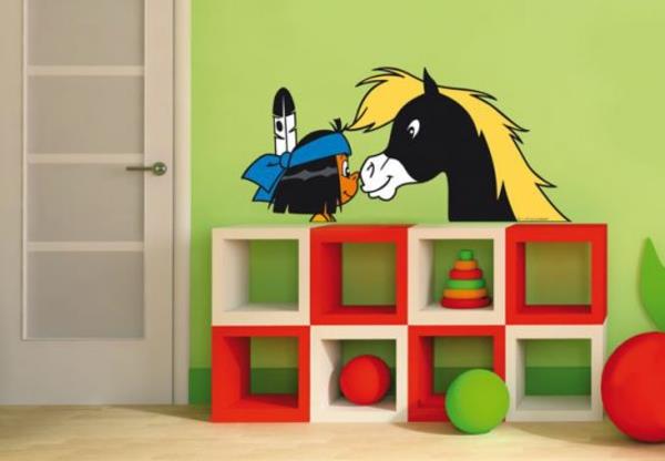 lastenhuoneen seinän suunnittelu leikkihuoneen seinätarra itseliimautuva