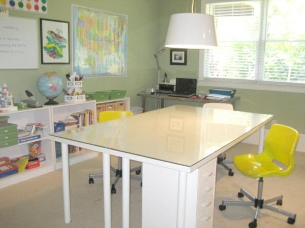 lastenhuoneen huonekalupöytä sisaruksille lastenhuoneen suunnitteluideoita