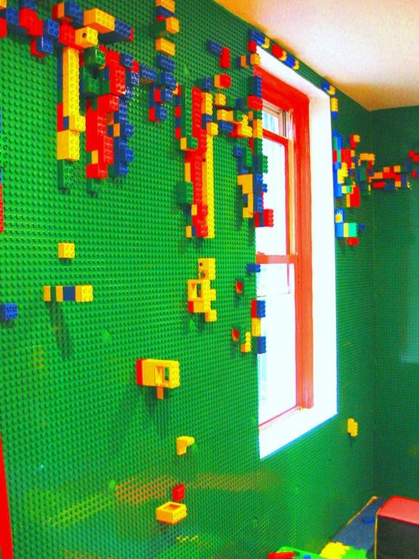 design lastenhuoneen seinät lego seinä