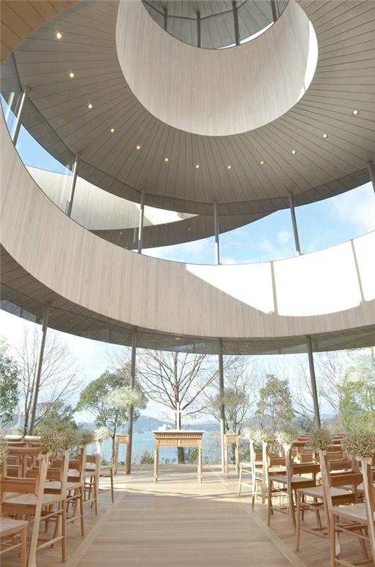 kirkko häät nauha hiroshi nakamura japani arkkitehtuuri orgaaninen muoto